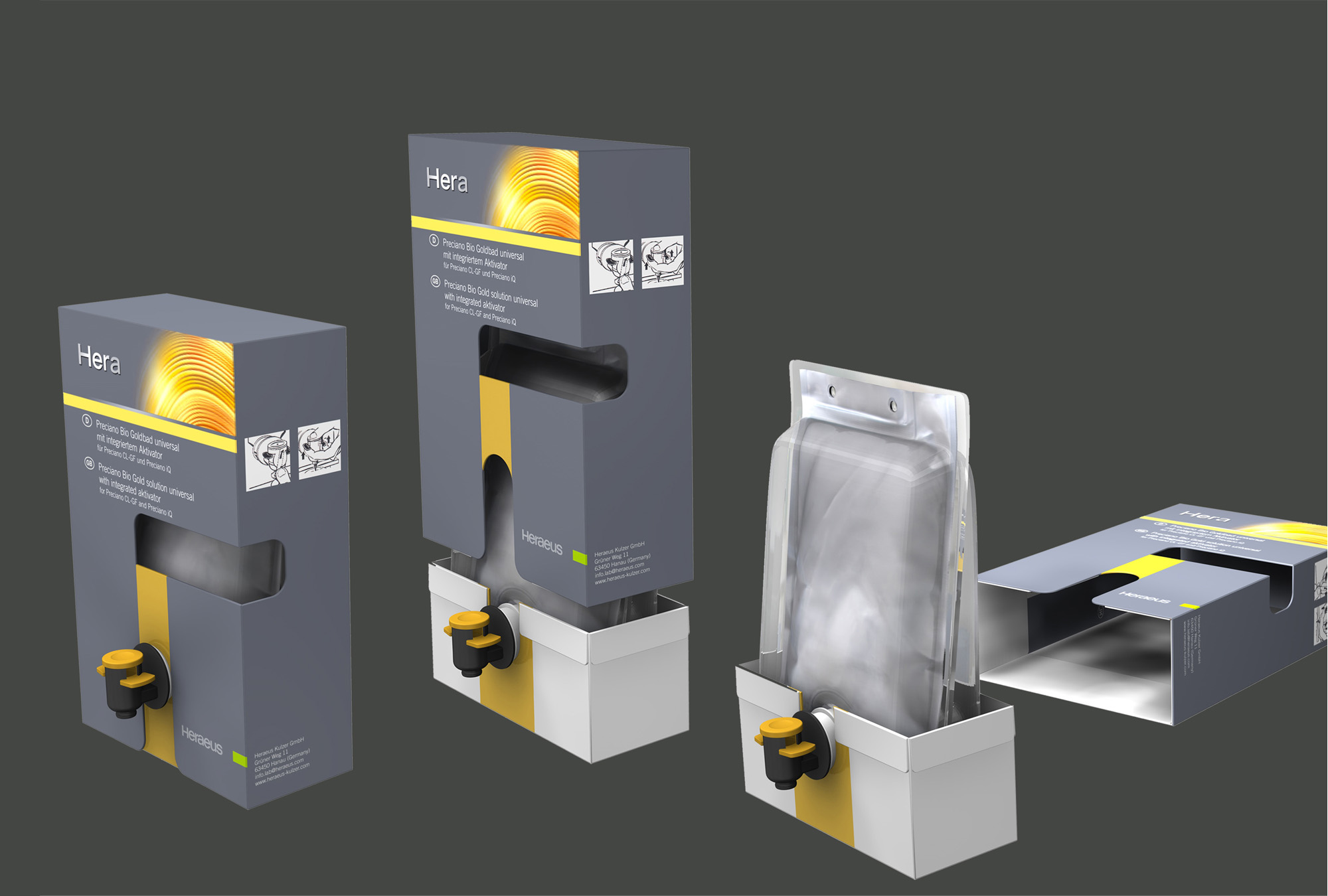 Design Quer Verpackung Goldbad