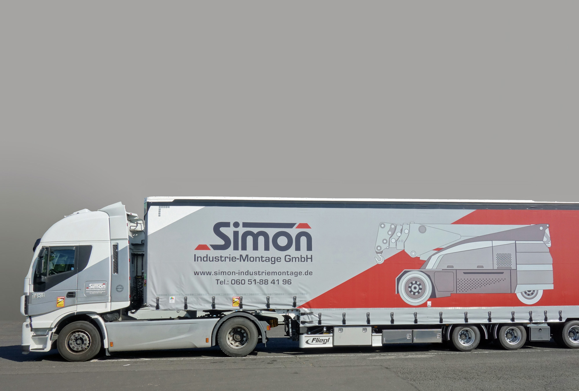 Design Quer Werbetechnik für LKW Auflieger