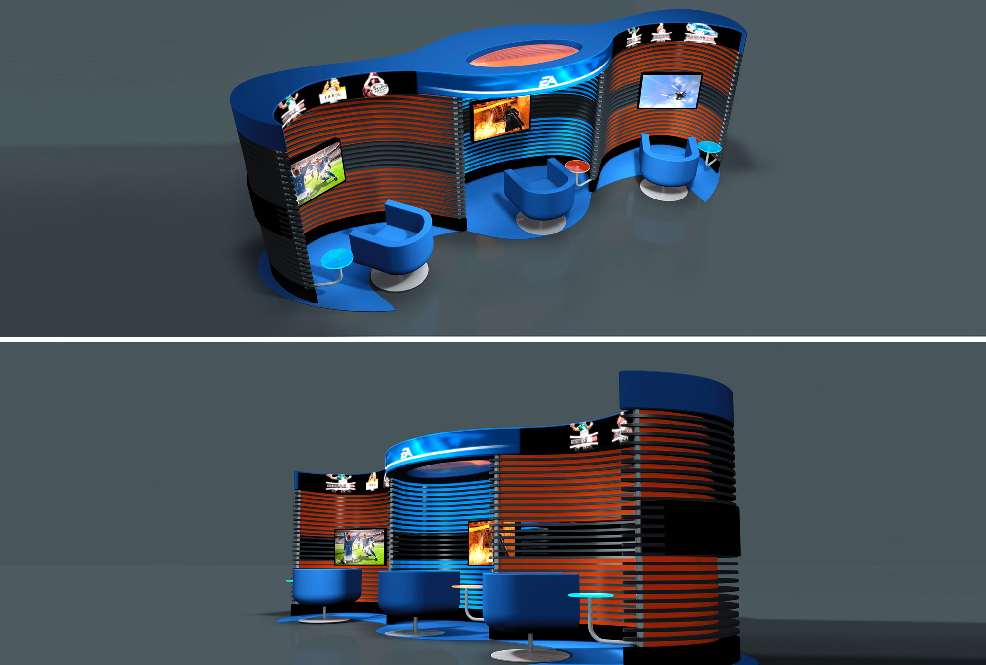 Design Quer Messestand EA Games