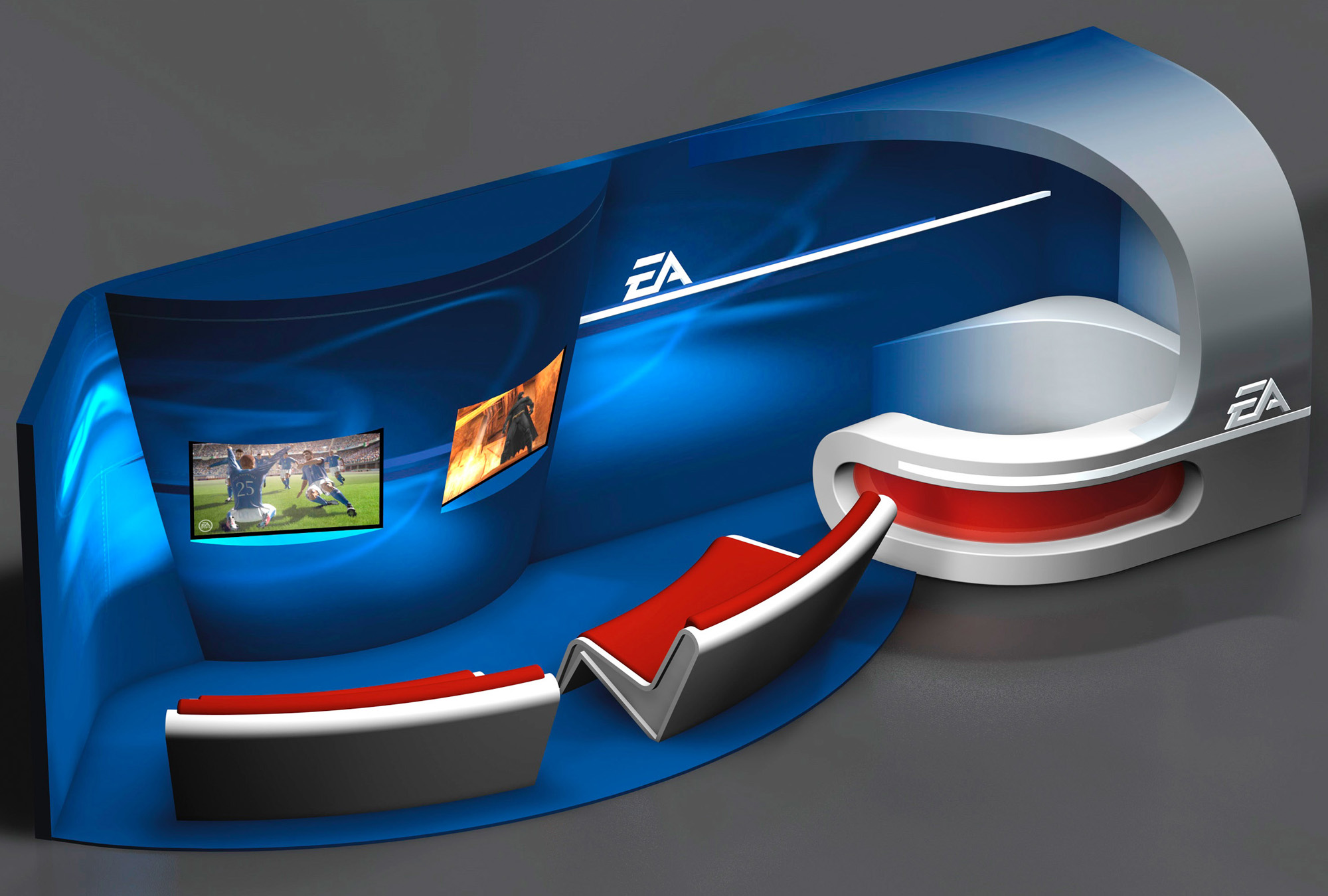 Design Quer Messestand für EA Games