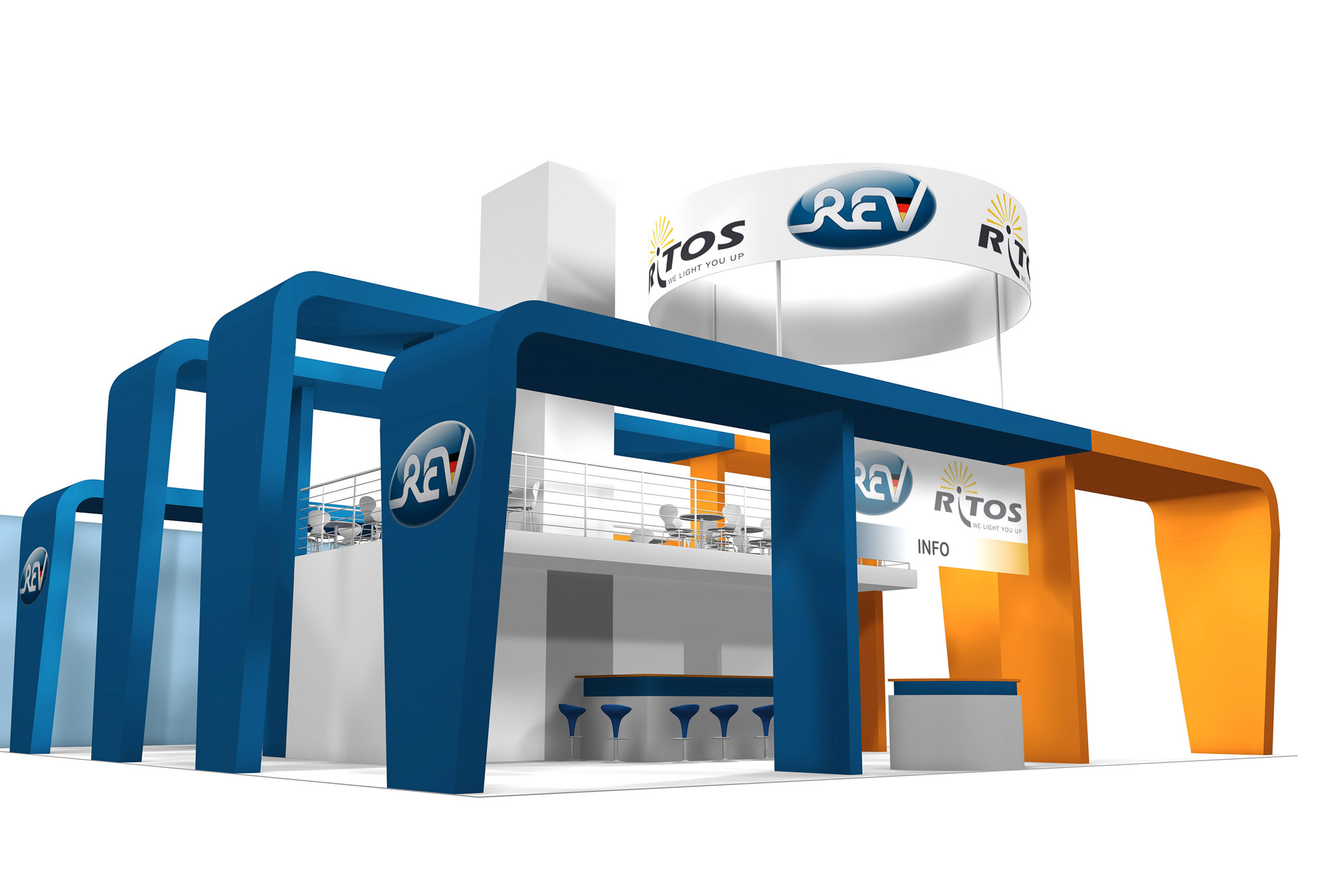 Design Quer Ritos Osram Messestand REV