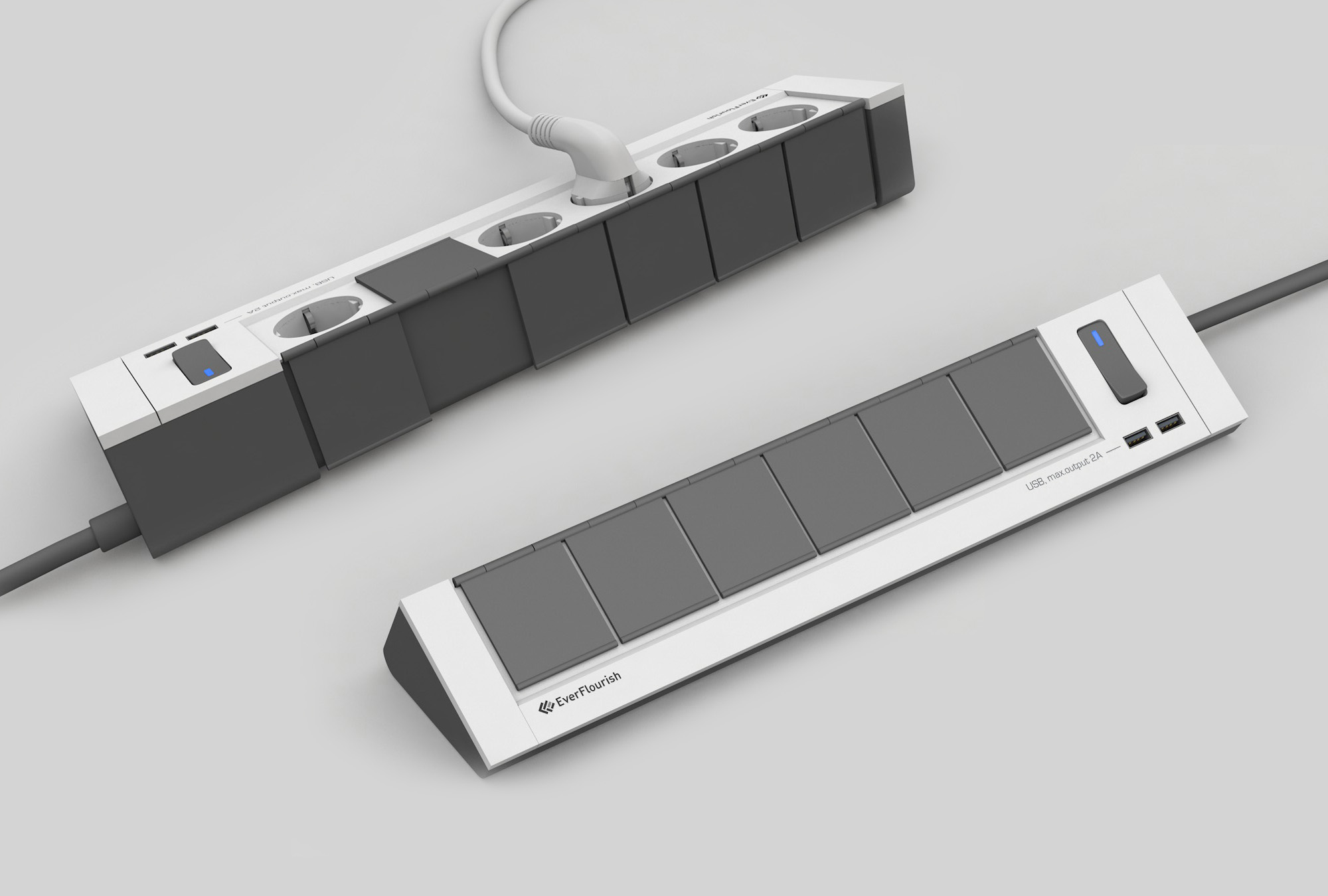 Design Quer EverFlourish Steckerleiste