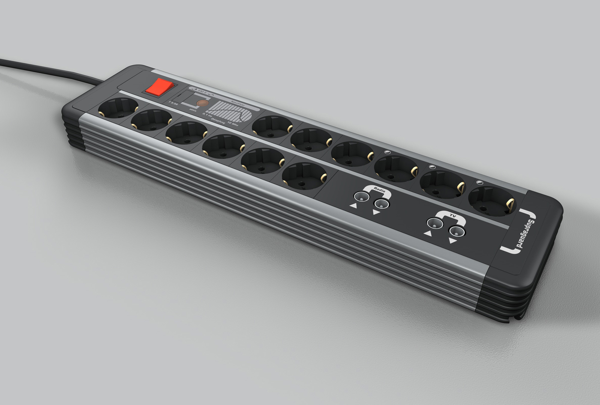 Design Quer REV Doppelsteckerleiste