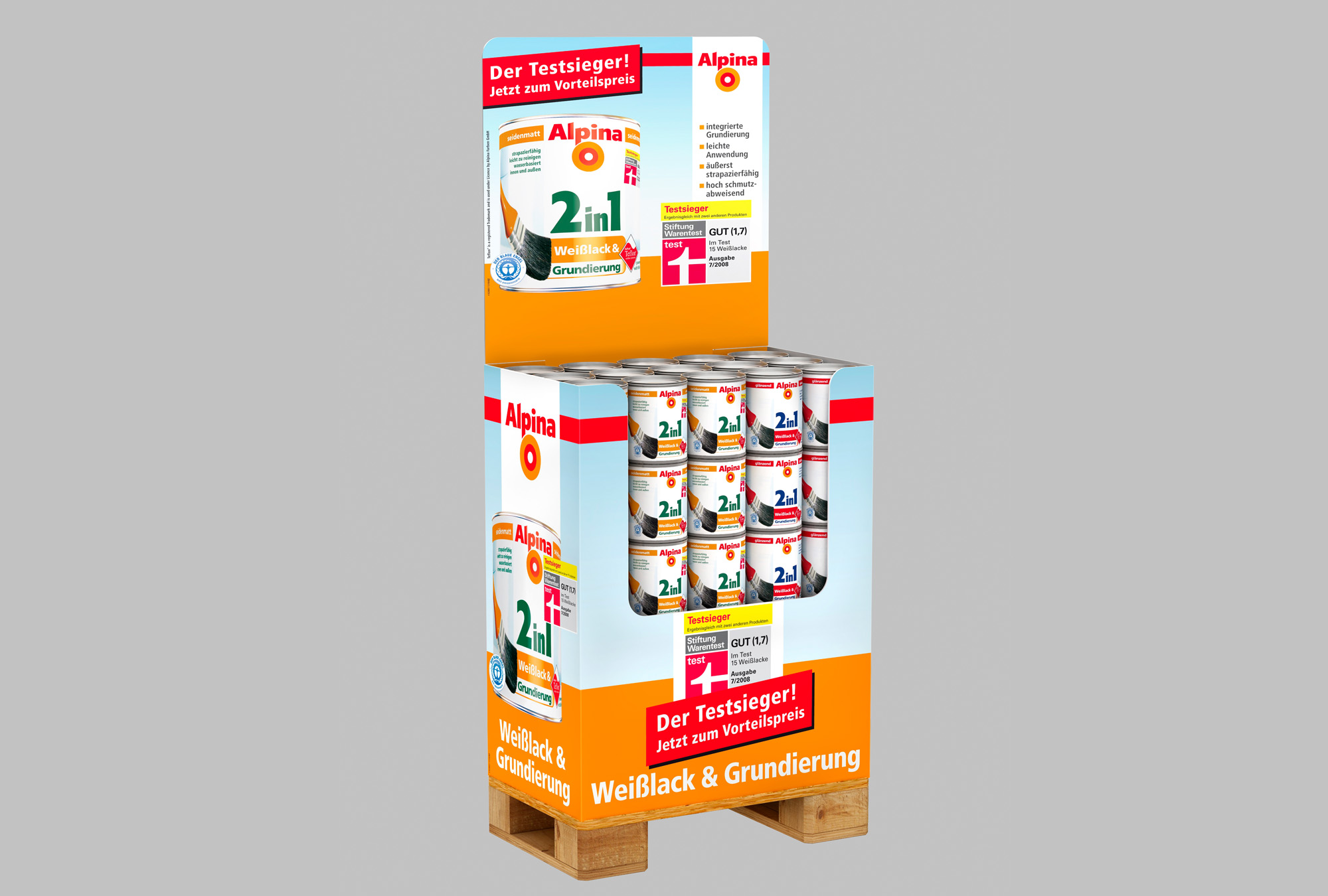 Design Quer Alpina Palette Farbdosen