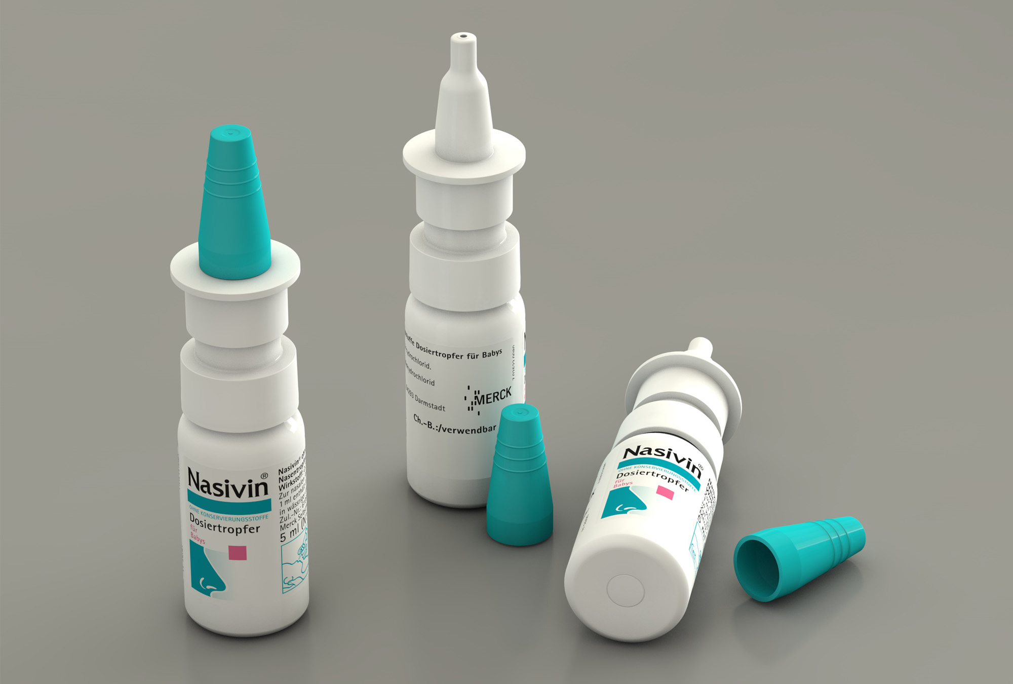 Design Quer Merck Dosierflaschen