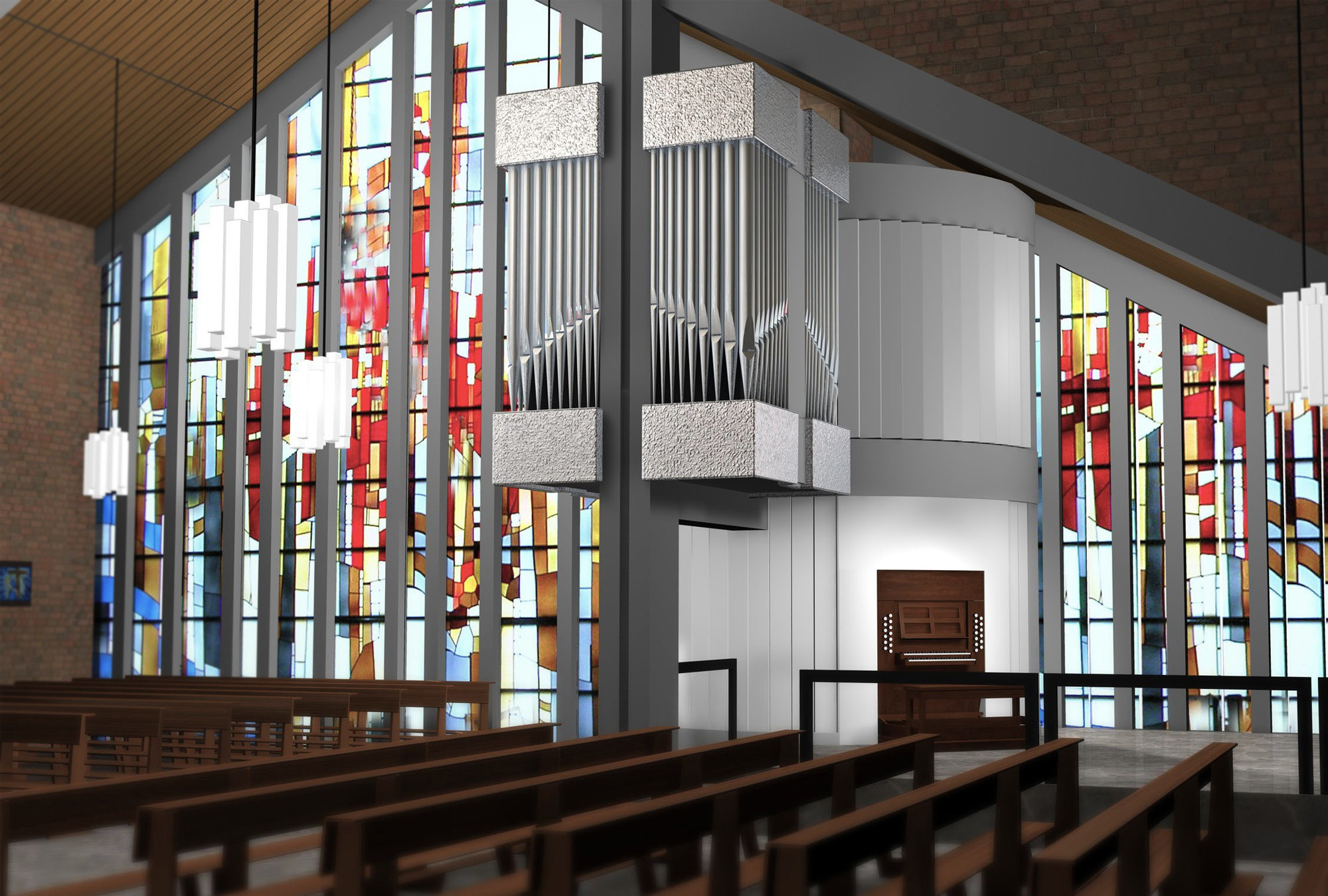 Design Quer Visualisierung Kirchenorgel