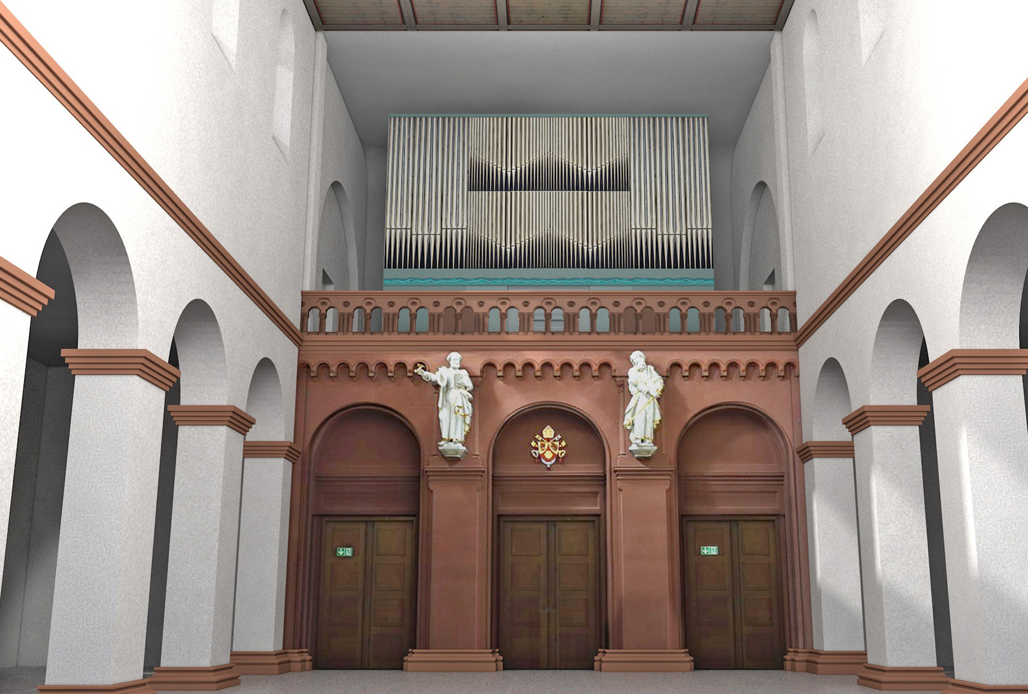 Design Quer Kirchenorgel Entwurf