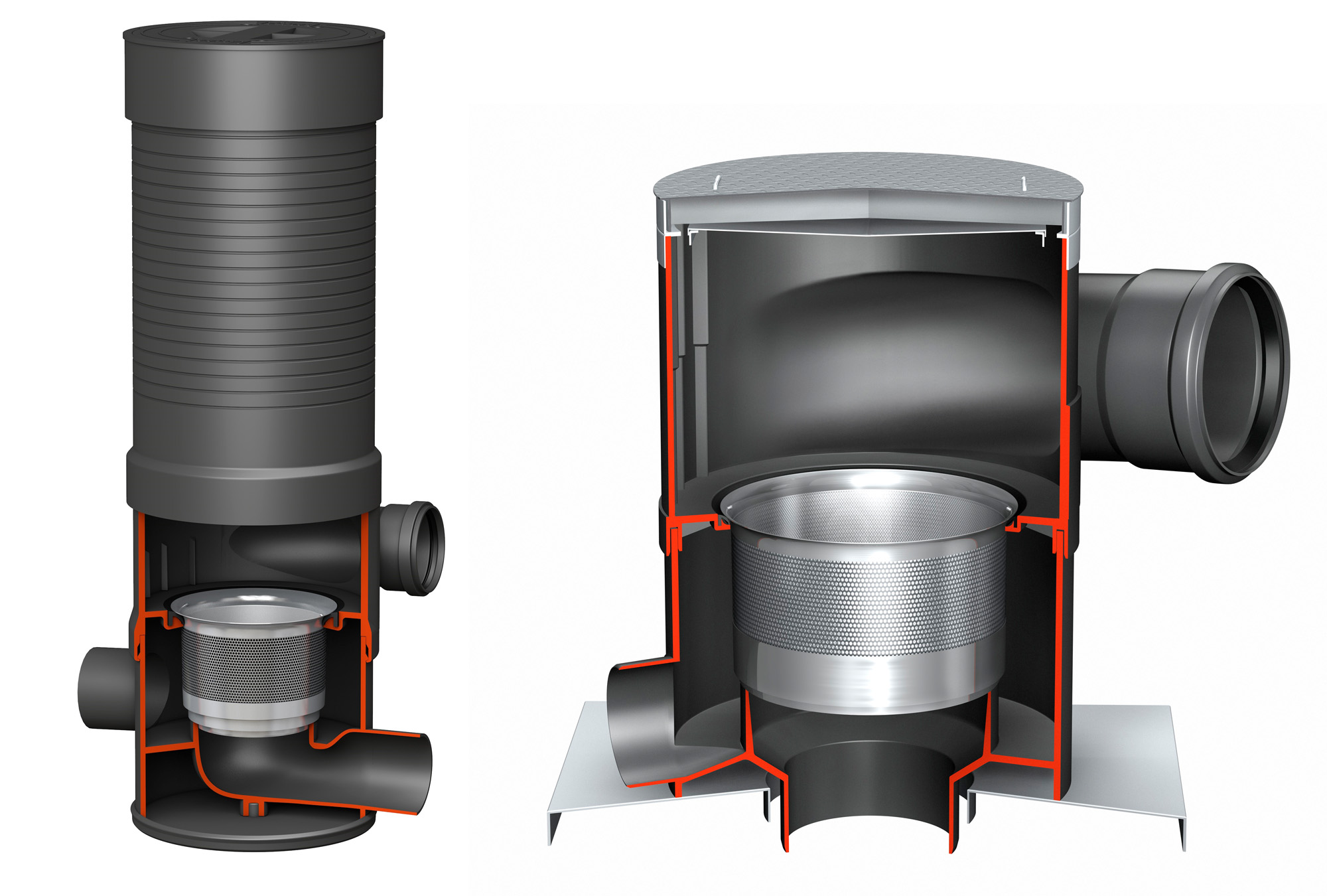 Design Quer Wisy Regenwasserfilter WFF 100 und 300