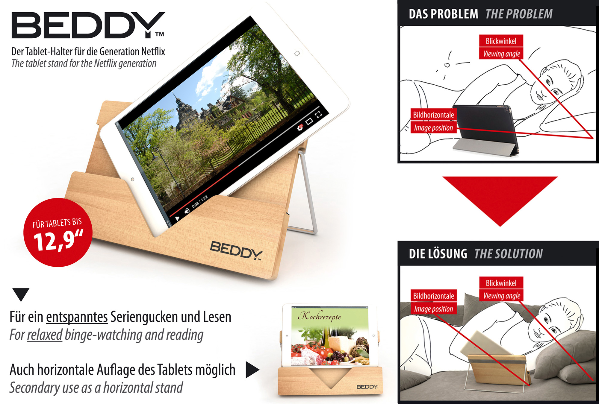 Design Quer Computer Tablet Halterung