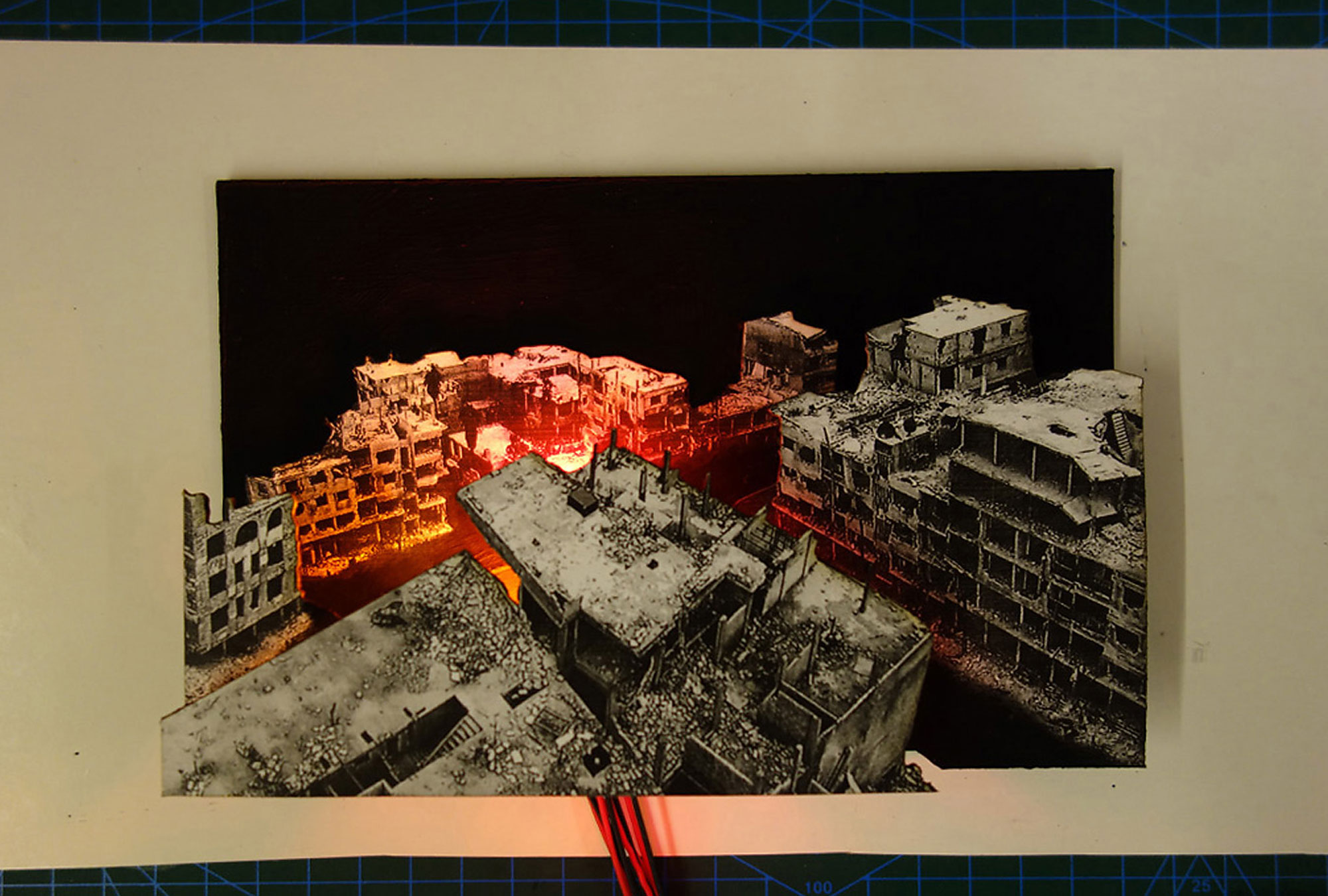 Design Quer Entstehung Kunst Entstehung Brandeffekt